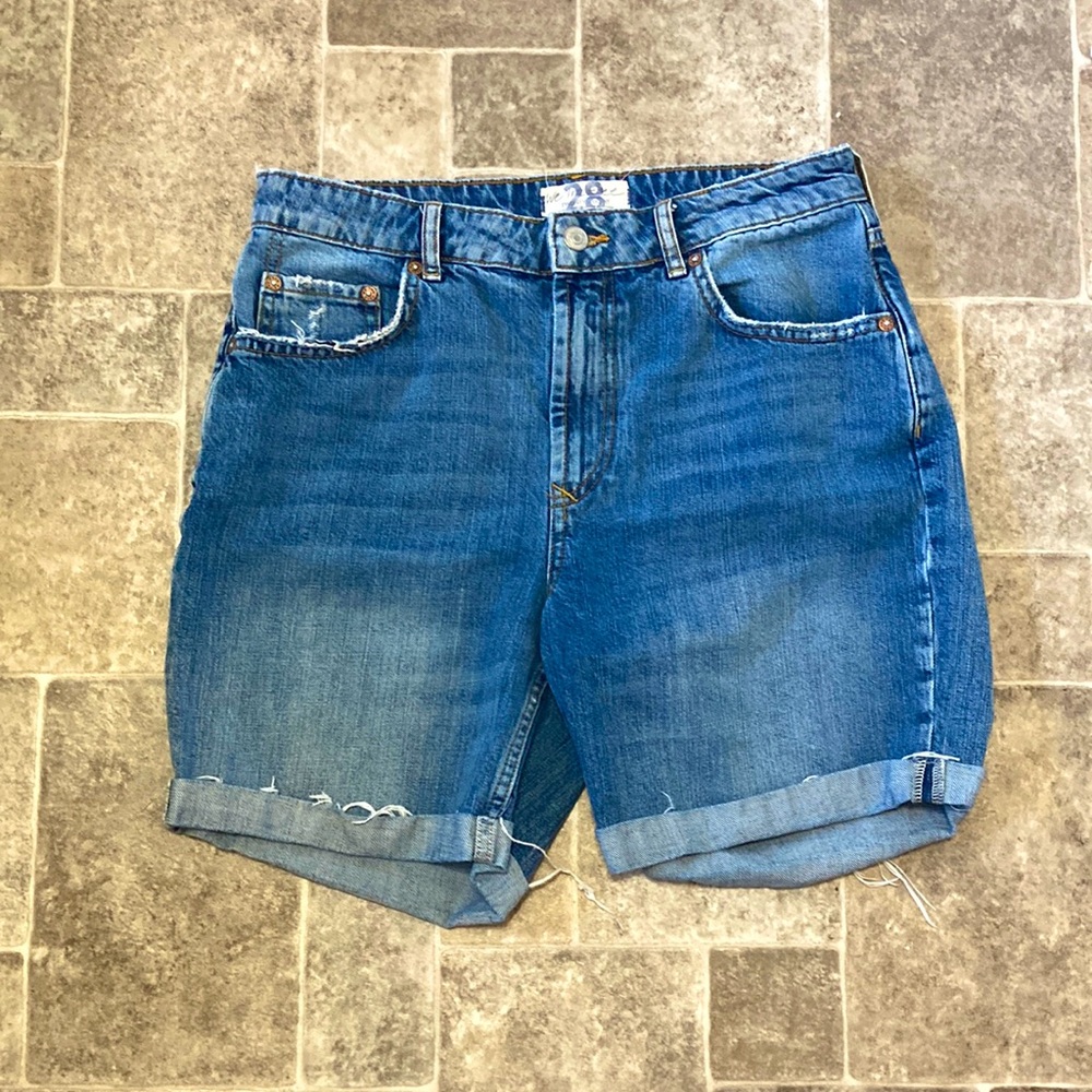 Free People We The Free denim high rise shorts